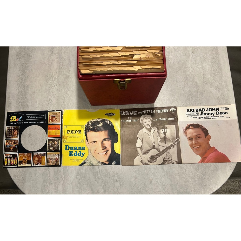 Vintage Amfile Platter-pak 45 Record Case, dividers, and sleeves
No records. - Picture 2 of 8
